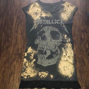 Vintage custom distressed Metallica dress